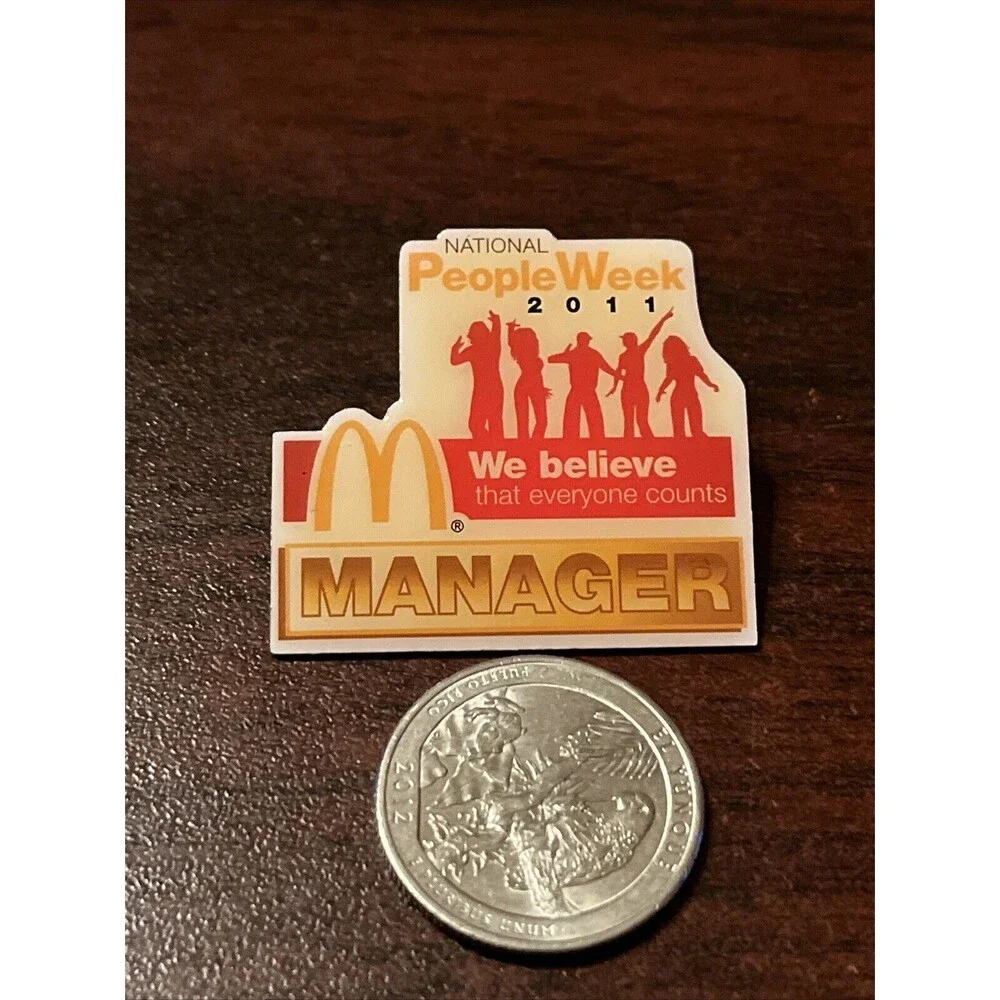 McDonald’s 2011‎ National People Week Manager Employee Lapel Hat Pin